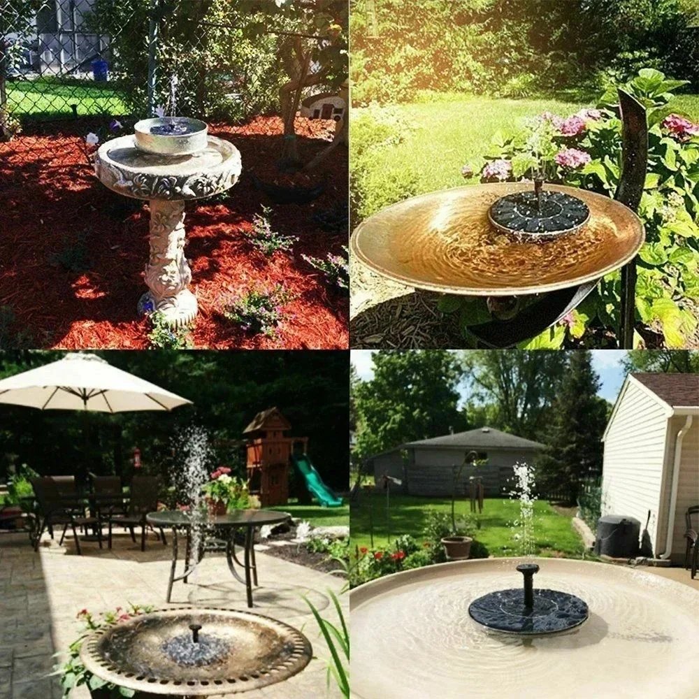 Solar - Operated Floating Pumps in 13, 16, 18cm Sizes: Ideal for Bird Baths, Garden Outdoor Water Pool and Pond Ornamentation