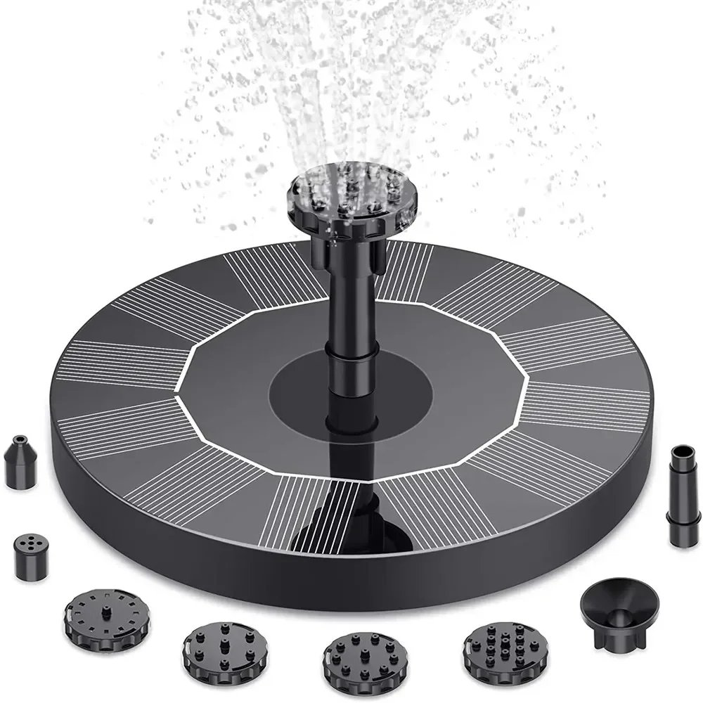 Solar - Operated Floating Pumps in 13, 16, 18cm Sizes: Ideal for Bird Baths, Garden Outdoor Water Pool and Pond Ornamentation