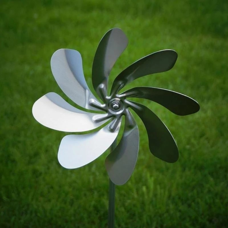 XX9B Metal Windmill Outdoor Wind Spinners 360 Degree Rotation Garden Lawn Decorations Metal Yard Decors Wind Sculptures