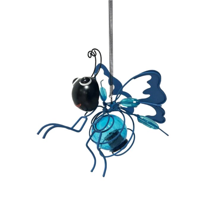 Solar-Powered Hanging Garden Light Decorative Outdoor Figurine Light Metal Flying Insect Hanging Lamp for Housewarming Gift - Image 6