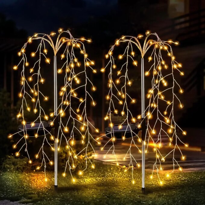 120/200LED Outdoor Solar Fireworks Lighting Decor Led Light Fairy Lights Lawn Lamp Waterproof String Lights for Courtyards - Image 4