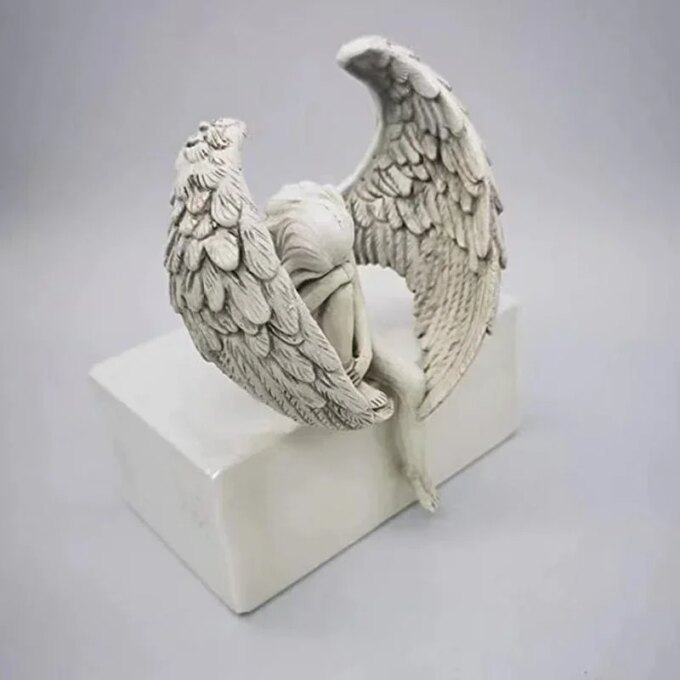 Home And Garden Decor Creative Sculpture Redeeming Angel Rescue Statue Home Decoration Accessories Small Tools - Image 4