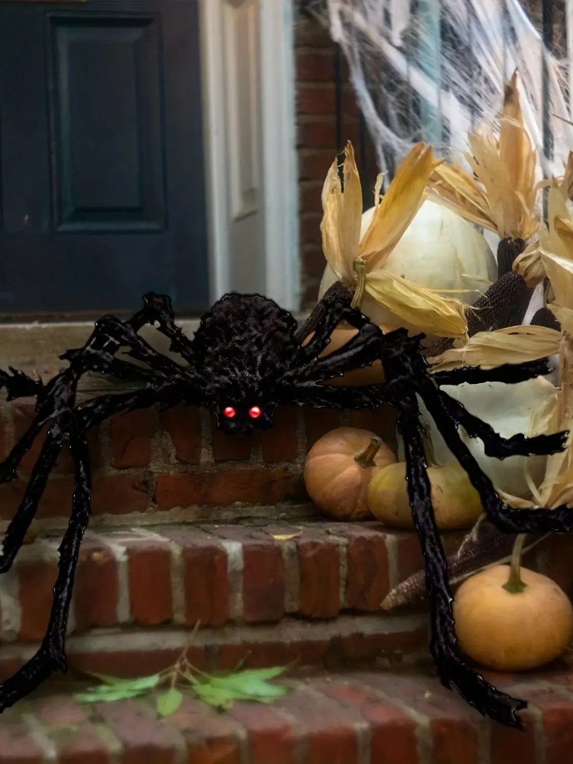 30-200cm Halloween Big Plush Spider Halloween Decoration Horror Giant Black Spider Outdoor Halloween Props Simulated Spider toys