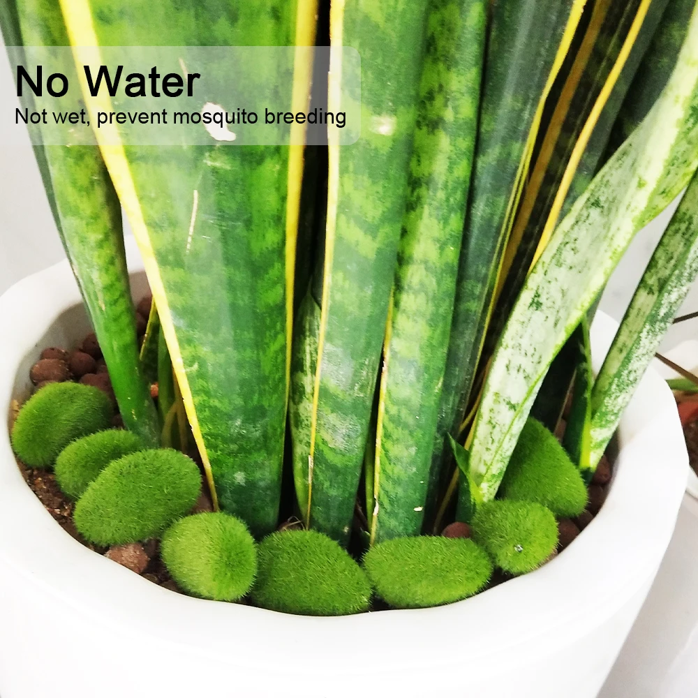 Green For Garden and Crafting Fake Stone Simulation Plant DIY Decoration Creative Crafts Artificial Moss Rocks 30pcs