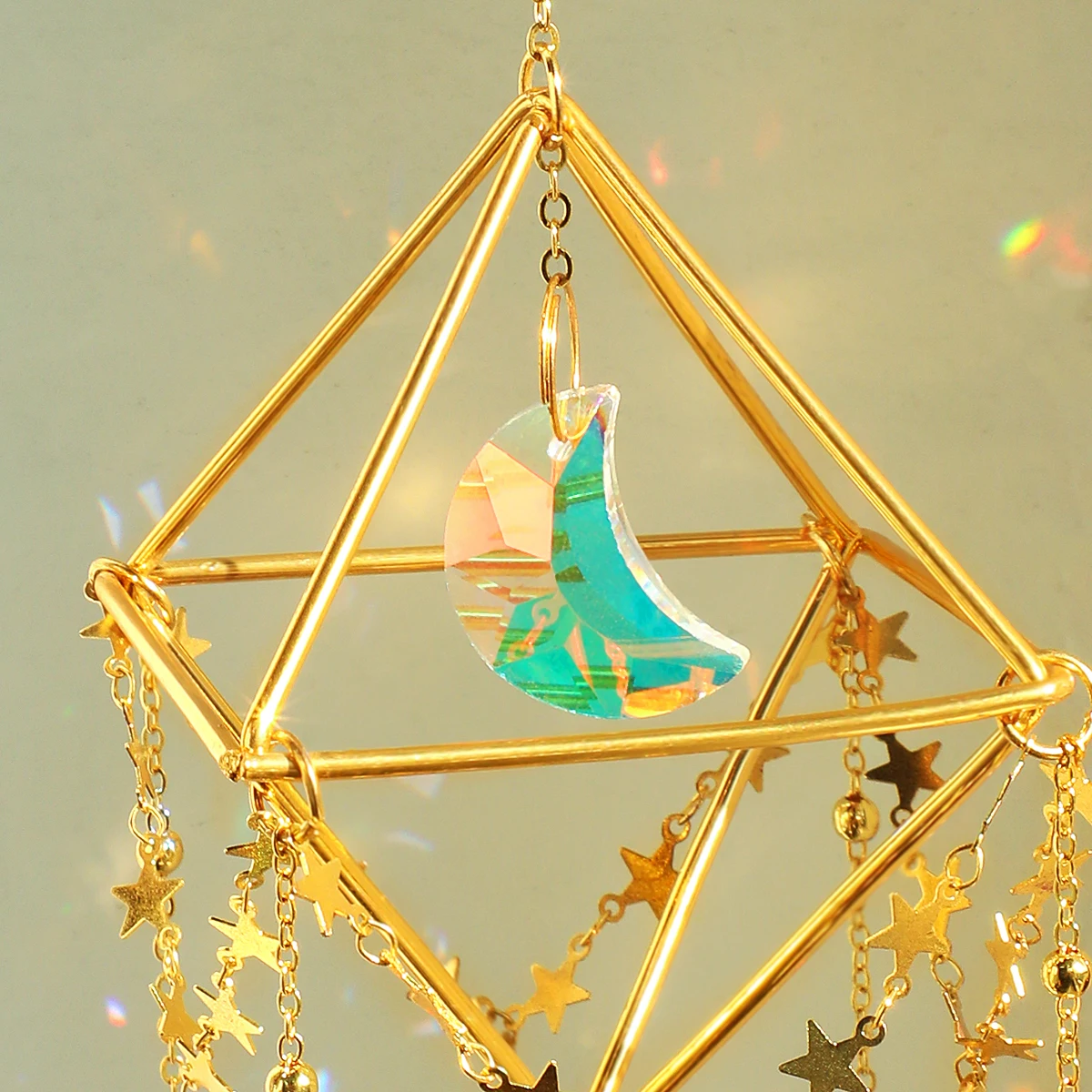 Hanging Sun Catcher Crystal Teardrop Chandelier Wind Chime Prism Suncatcher Rainbow Maker Light Catcher Window Garden Decoration Hanging Sun Catcher Crystal Teardrop Chandelier Wind Chime Prism Suncatcher Rainbow Maker Light Catcher Window Garden Decoration