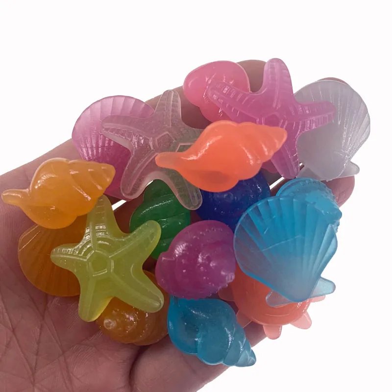 10/50pcs Luminous Glowing Stones Shell Shaped Starfish Shell For Fish Tank Table Walkways Garden Glow in the Dark Pebbles Decor 10/50pcs Luminous Glowing Stones Shell Shaped Starfish Shell For Fish Tank Table Walkways Garden Glow in the Dark Pebbles Decor