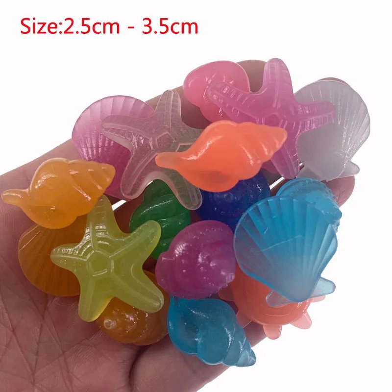 10/50pcs Luminous Glowing Stones Shell Shaped Starfish Shell For Fish Tank Table Walkways Garden Glow in the Dark Pebbles Decor 10/50pcs Luminous Glowing Stones Shell Shaped Starfish Shell For Fish Tank Table Walkways Garden Glow in the Dark Pebbles Decor
