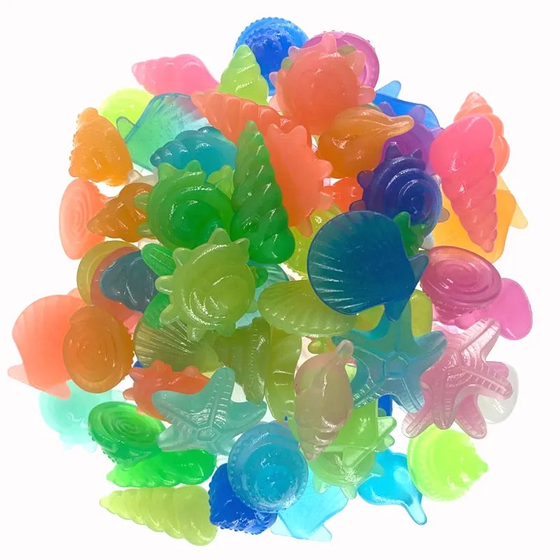 10/50pcs Luminous Glowing Stones Shell Shaped Starfish Shell For Fish Tank Table Walkways Garden Glow in the Dark Pebbles Decor 10/50pcs Luminous Glowing Stones Shell Shaped Starfish Shell For Fish Tank Table Walkways Garden Glow in the Dark Pebbles Decor