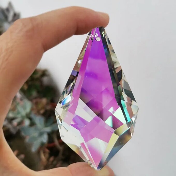 76mm Faceted Crystal Prism Lamp Chandelier Glass Rainbow Hanging Suncatcher DIY Pendant Home Wedding Window Decor Crafts - Image 5