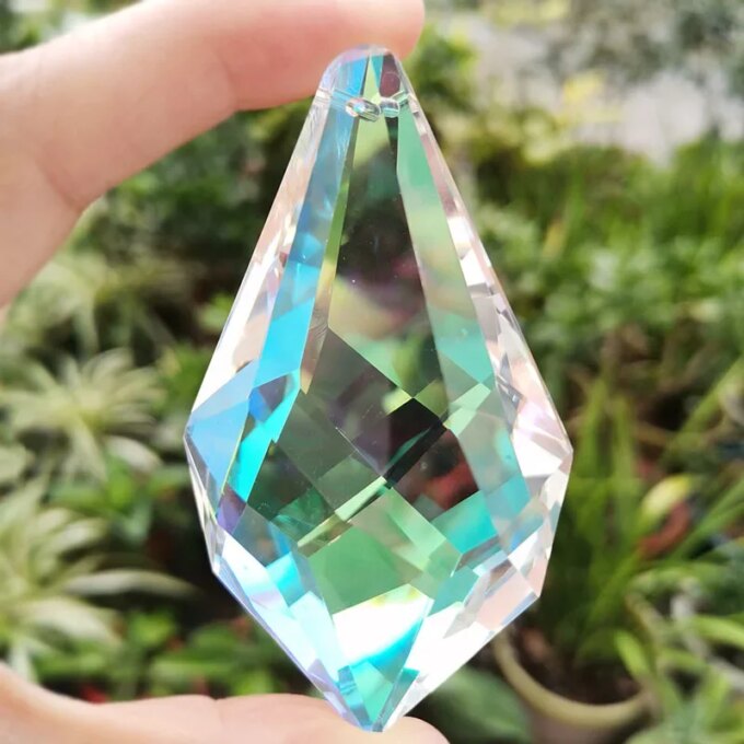 76mm Faceted Crystal Prism Lamp Chandelier Glass Rainbow Hanging Suncatcher DIY Pendant Home Wedding Window Decor Crafts - Image 6