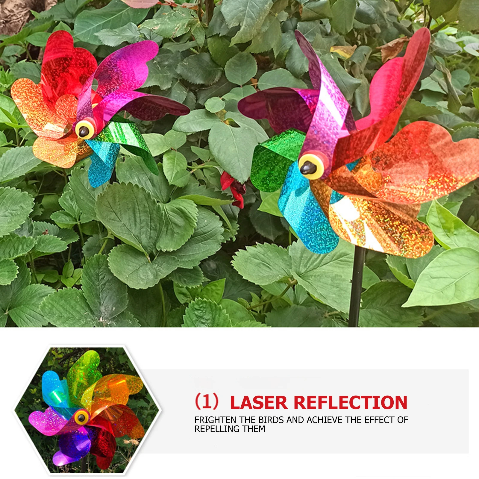 8 Leaves Bird Repeller Windmill Spinner DIY Birds Deterrent Silver Pinwheels for Outdoor Garden Lawn Yard Decoration Wind Mill 8 Leaves Bird Repeller Windmill Spinner DIY Birds Deterrent Silver Pinwheels for Outdoor Garden Lawn Yard Decoration Wind Mill