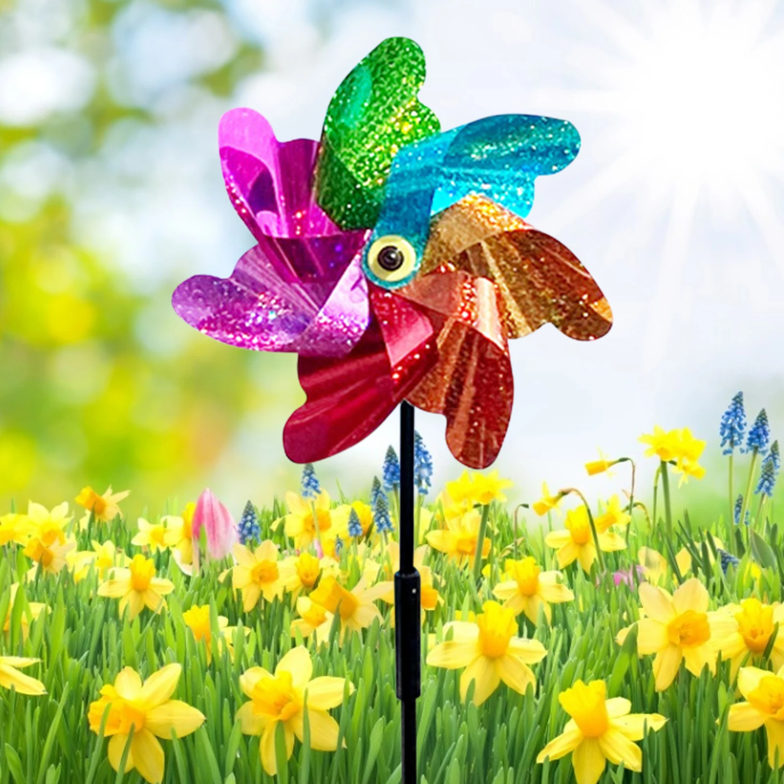 8 Leaves Bird Repeller Windmill Spinner DIY Birds Deterrent Silver Pinwheels for Outdoor Garden Lawn Yard Decoration Wind Mill 8 Leaves Bird Repeller Windmill Spinner DIY Birds Deterrent Silver Pinwheels for Outdoor Garden Lawn Yard Decoration Wind Mill