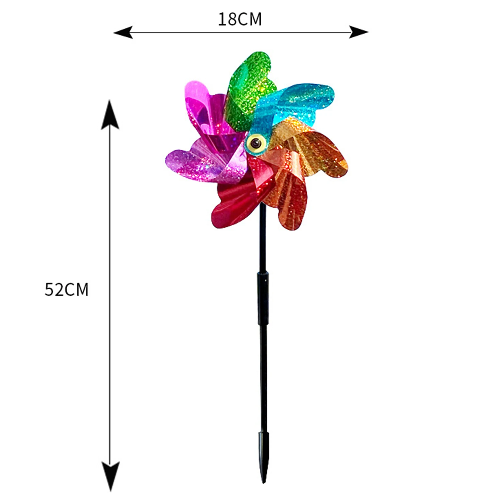 8 Leaves Bird Repeller Windmill Spinner DIY Birds Deterrent Silver Pinwheels for Outdoor Garden Lawn Yard Decoration Wind Mill 8 Leaves Bird Repeller Windmill Spinner DIY Birds Deterrent Silver Pinwheels for Outdoor Garden Lawn Yard Decoration Wind Mill