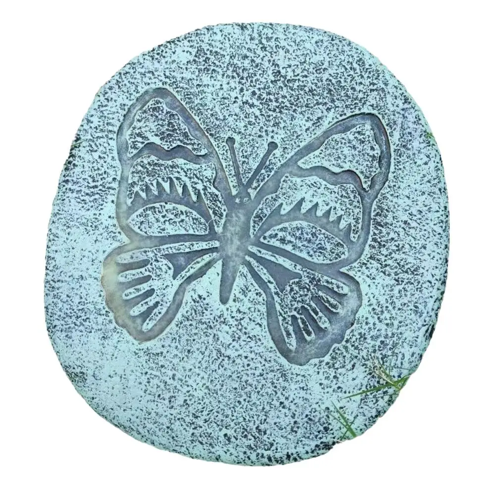 Fluorescent Stepping Stones Treads Garden Anti-Slip Grassland Garden Decorative Handicrafts Resin Outdoor Items M6W5