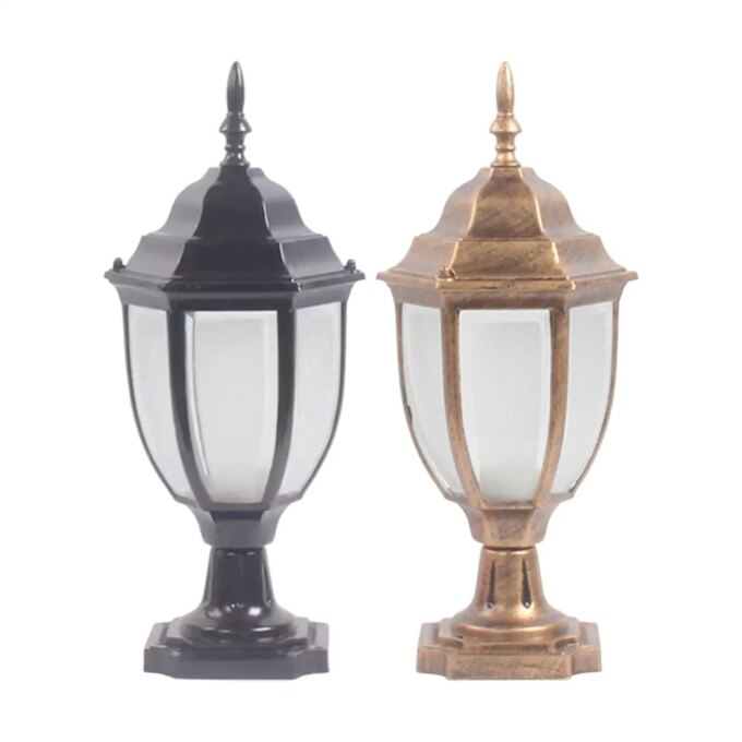 Outdoor Column Lampshade Wall Light Outdoor Decorative with 4.33 inch Base Post - Image 2