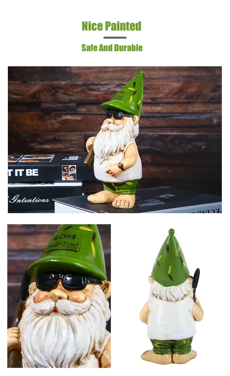 Cute Resin Garden Gnome Statue Zen Naughty Funny Dwarfs Store Lawn Ornaments For Home Office Desk Indoor Outdoor Decor Ornament