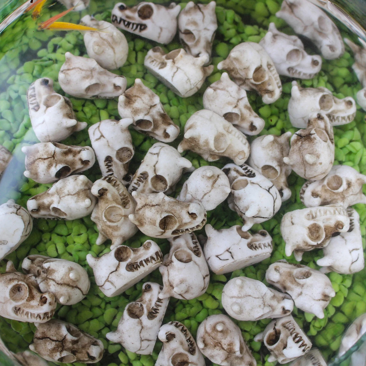 Dragon Bone Skull Set 20, Halloween Themed Resin Skull, Flowerpot Paving Stone, Outdoor Landscape Decoration, Flowerpot Filling