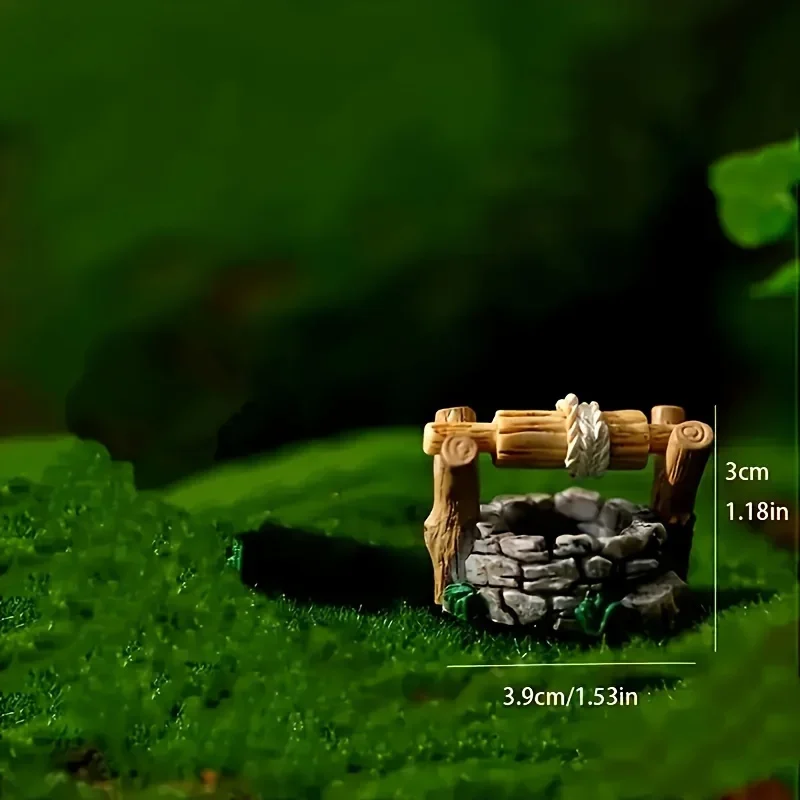 A Miniature Wonderland Well Statue - Handmade Resin Collection Micro Landscape Decoration