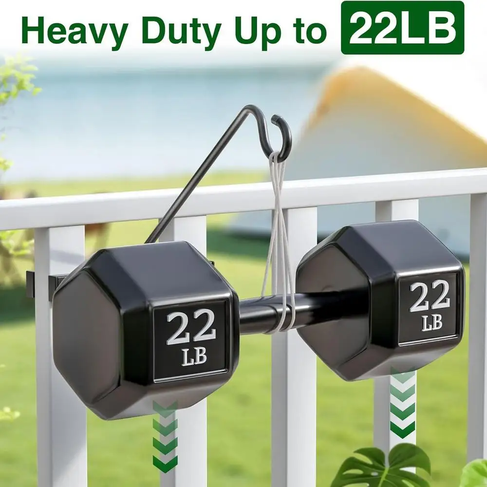 Bird Feeder Pole For Deck Fence Planter Hook Decor Space Saving Bird Feeder Hanger For Outdoors Deck Fence Balcony Yard Porch