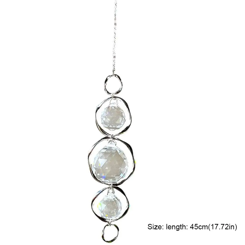 Crystal Glass Sun Catcher Gold Silver Accessories Rainbow Prisms Pendant Hanging Decoration Curtains Embellishment Wind Chime Crystal Glass Sun Catcher Gold Silver Accessories Rainbow Prisms Pendant Hanging Decoration Curtains Embellishment Wind Chime