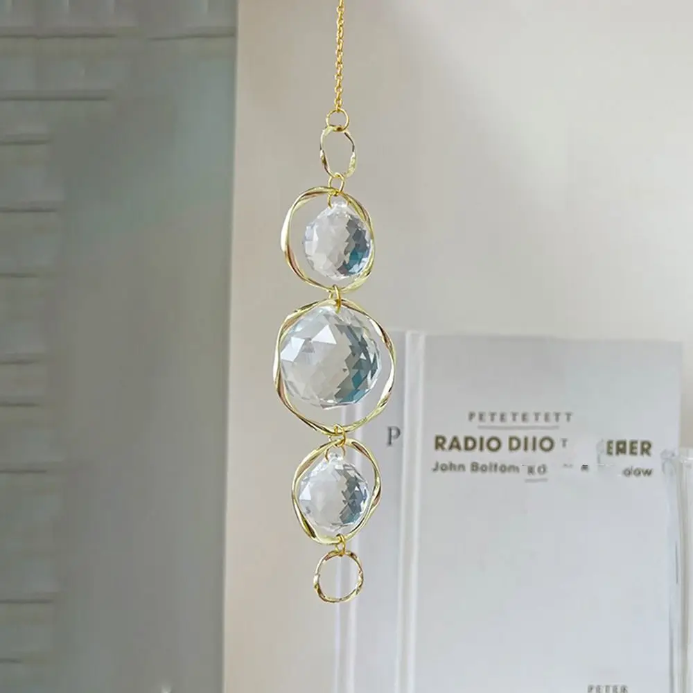 Crystal Glass Sun Catcher Gold Silver Accessories Rainbow Prisms Pendant Hanging Decoration Curtains Embellishment Wind Chime Crystal Glass Sun Catcher Gold Silver Accessories Rainbow Prisms Pendant Hanging Decoration Curtains Embellishment Wind Chime