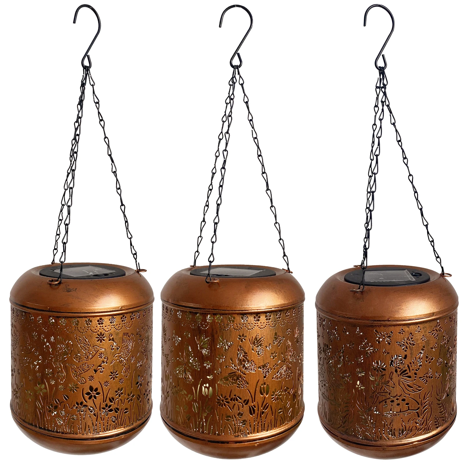 LED Outdoor Hanging Light Solar Powered Hollow Iron Decor Light Landscape Decorative Lamp for Patio Yard Lawn Backyard Decor LED Outdoor Hanging Light Solar Powered Hollow Iron Decor Light Landscape Decorative Lamp for Patio Yard Lawn Backyard Decor