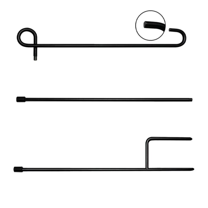 Garden Flag Stand Garden Flag Holder Stand with Clip and Stopper Yard Flag Holder Garden Flag Pole for Garden Decor - Image 6