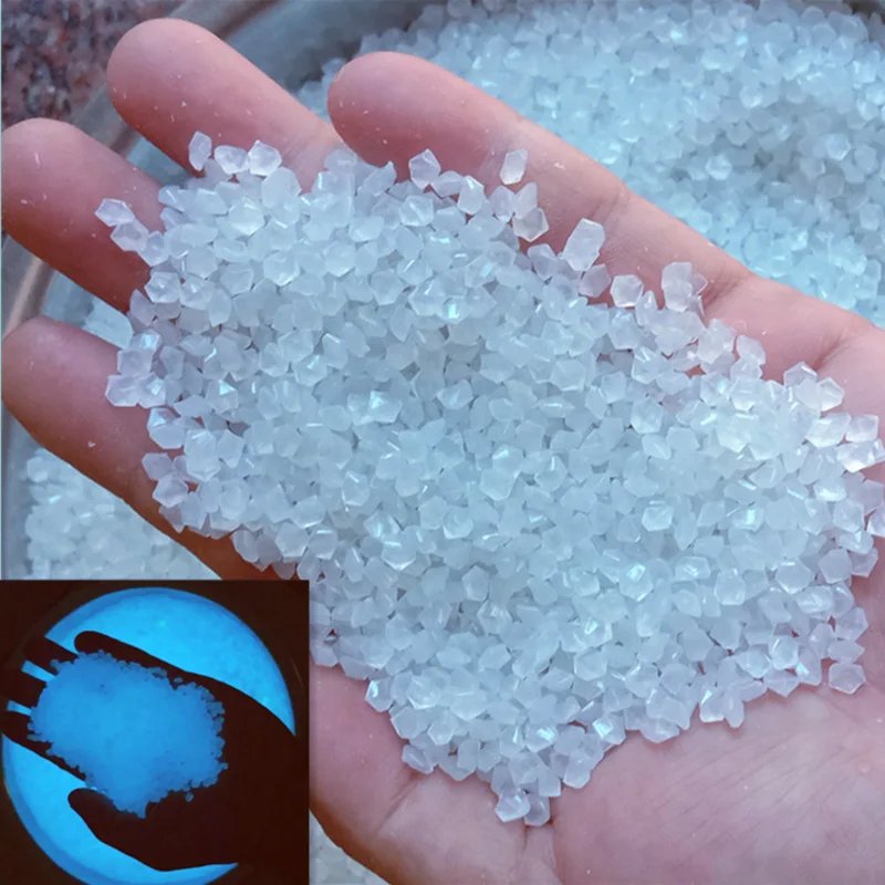 10000pcs 3-5mm Luminous Sand Glow in Dark Pebbles Stone Home Garden Yard Outdoor Path Lawn Decorations Fish Tank Aquarium Decor