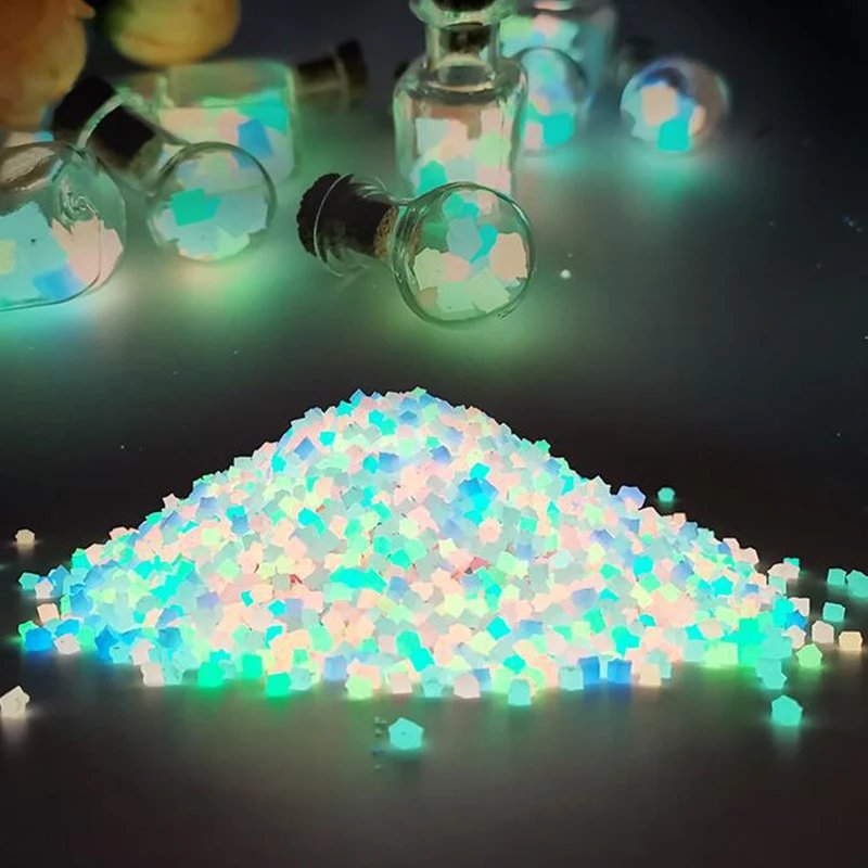 10000pcs 3-5mm Luminous Sand Glow in Dark Pebbles Stone Home Garden Yard Outdoor Path Lawn Decorations Fish Tank Aquarium Decor