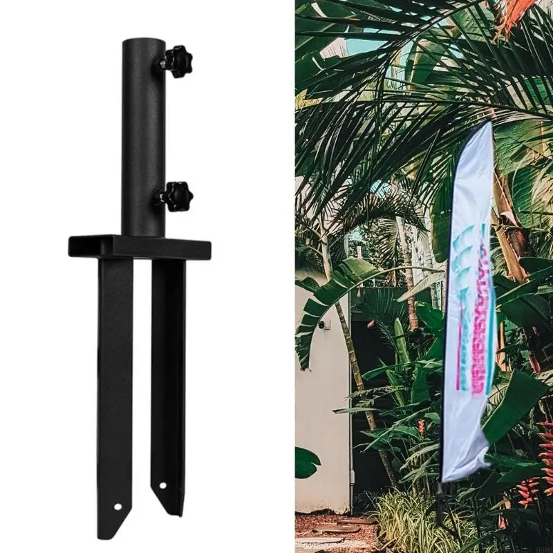 H8WB Weather Resistant Spikes Ground Stake Suitable for Sports Event & Garden Decorations Gardens and Advertising Flags