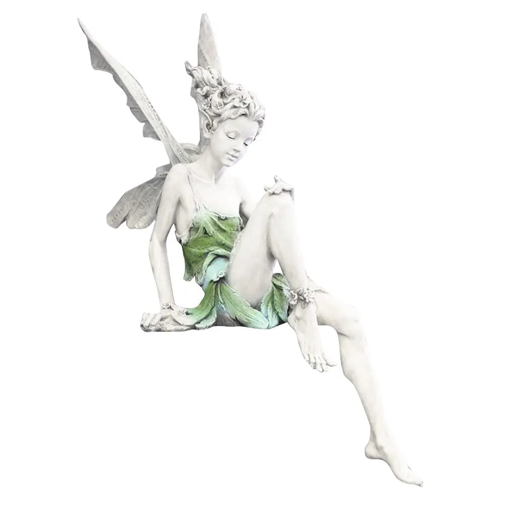 Garden Resin Fairy Statue With Wings Outdoor Decor for Outdoor Landscaping Crafts Your Patio and Lawn Decoration