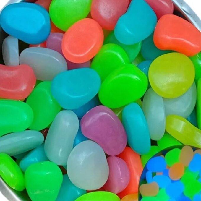 10pcs Decoration 4.5cm Luminous Pebbles Glow in Dark Garden Decoration Luminous Stone Gravel Big Big Stone Garden - Image 4