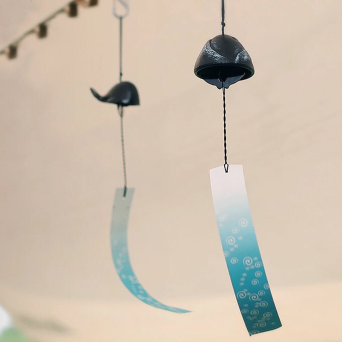 Serenity Bell Wind Chimes Japanese Style Mount Fuji Wind Chime Cast Iron Creative for Yard Porch Garden Decor - Image 3
