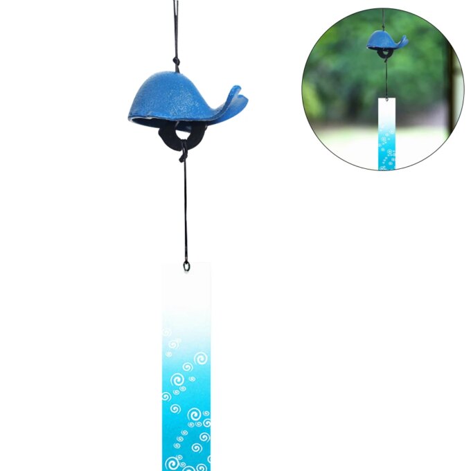 Serenity Bell Wind Chimes Japanese Style Mount Fuji Wind Chime Cast Iron Creative for Yard Porch Garden Decor - Image 5