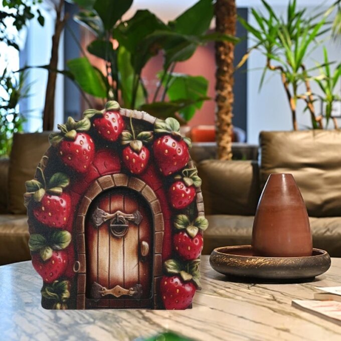 Fairy Door Tree Decorations Miniature Fairy Garden Accessories Outdoor Decors Tree Stumps Decors Door Garden Outdoor - Image 3