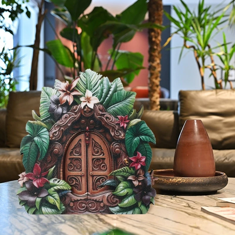 Fairy Door Tree Decorations Miniature Fairy Garden Accessories Outdoor Decors Tree Stumps Decors Door Garden Outdoor
