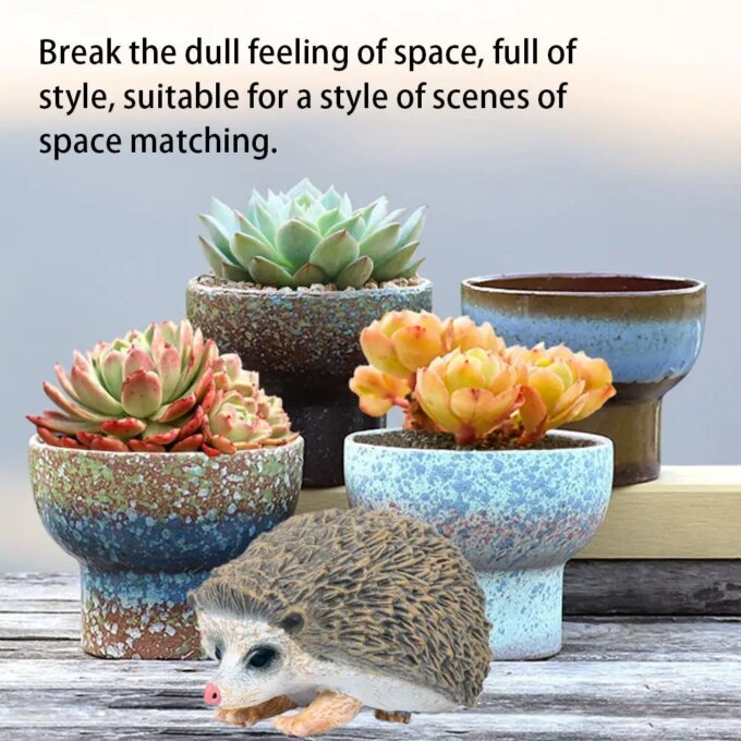 Hedgehog Garden Statue 1057 Large HS Small Realistic Decorative Outdoor Indoor Lightweight Animal Figurine Sculpture Adornment - Image 4