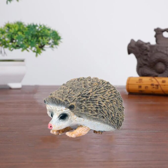 Hedgehog Garden Statue 1057 Large HS Small Realistic Decorative Outdoor Indoor Lightweight Animal Figurine Sculpture Adornment - Image 3