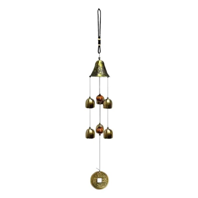 Auspicious Copper Alloy Dragon Wind Chimes Elegant Metal Wind Chime for Home Balcony Door Decoration Perfect Hanging Gift - Image 6