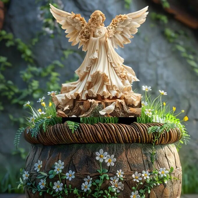 Miniature Fairy Flower Pot Decoration Acrylic Decorative Ground Plug Outdoor Garden Lawn Waterproof Statue Signs