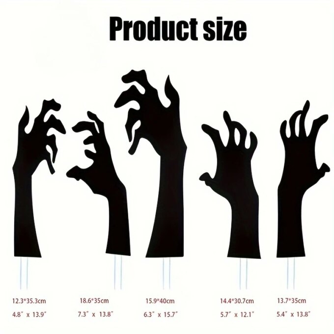 Halloween Decoration Black Hand Courtyard Outdoor Garden Lawn Stake Logo Suitable For Halloween Party Decoration Supplies Props - Image 4