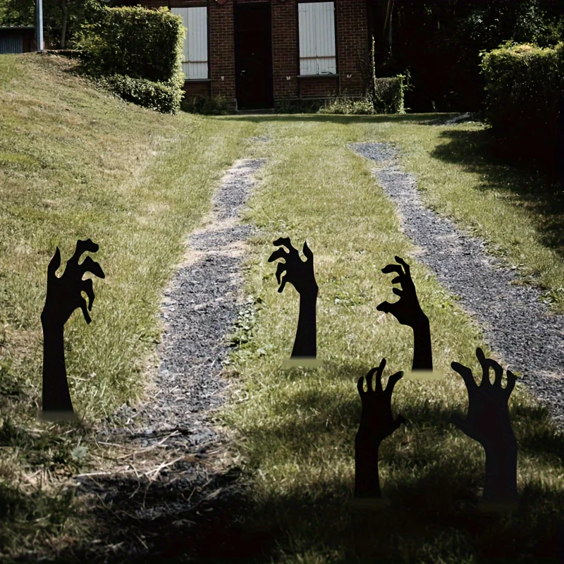 Halloween Decoration Black Hand Courtyard Outdoor Garden Lawn Stake Logo Suitable For Halloween Party Decoration Supplies Props