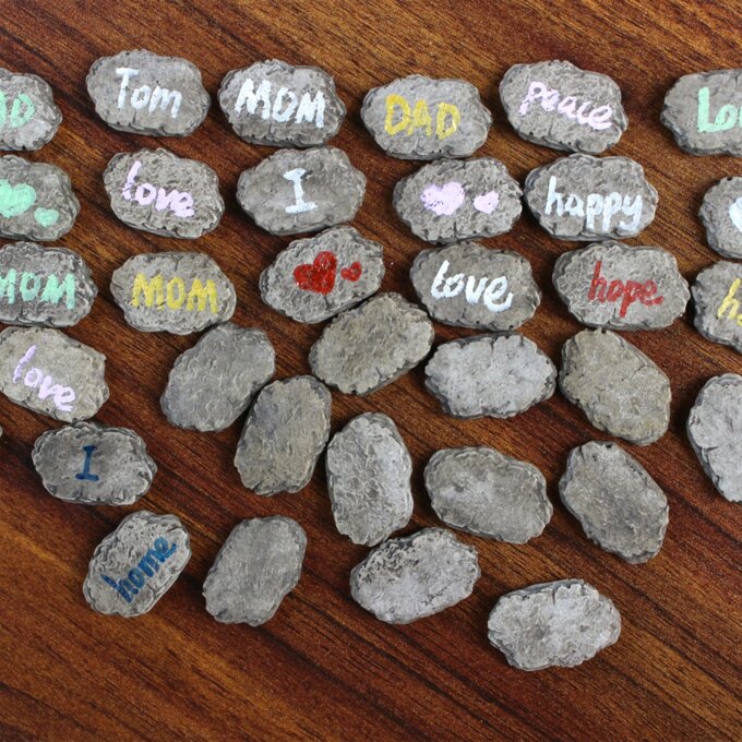 20pcs Miniature Resin Footstone Statue Fairy Garden Landscape Ornaments Bonsai Accessories For Garden Yard Patio Outdoor Decor - Image 4