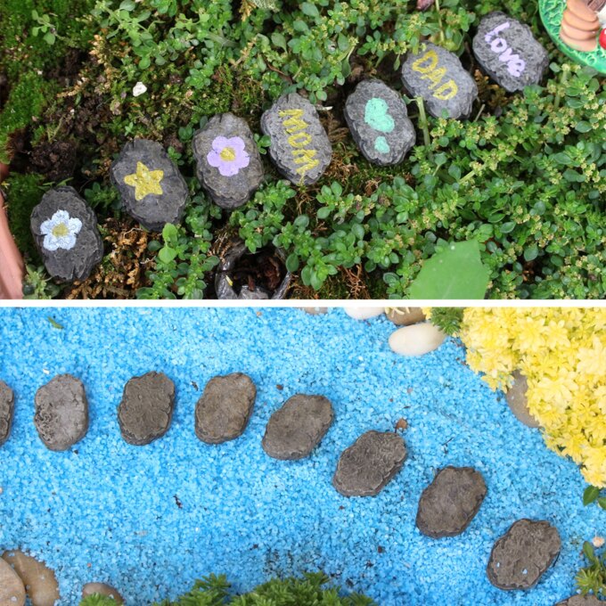 20pcs Miniature Resin Footstone Statue Fairy Garden Landscape Ornaments Bonsai Accessories For Garden Yard Patio Outdoor Decor - Image 5