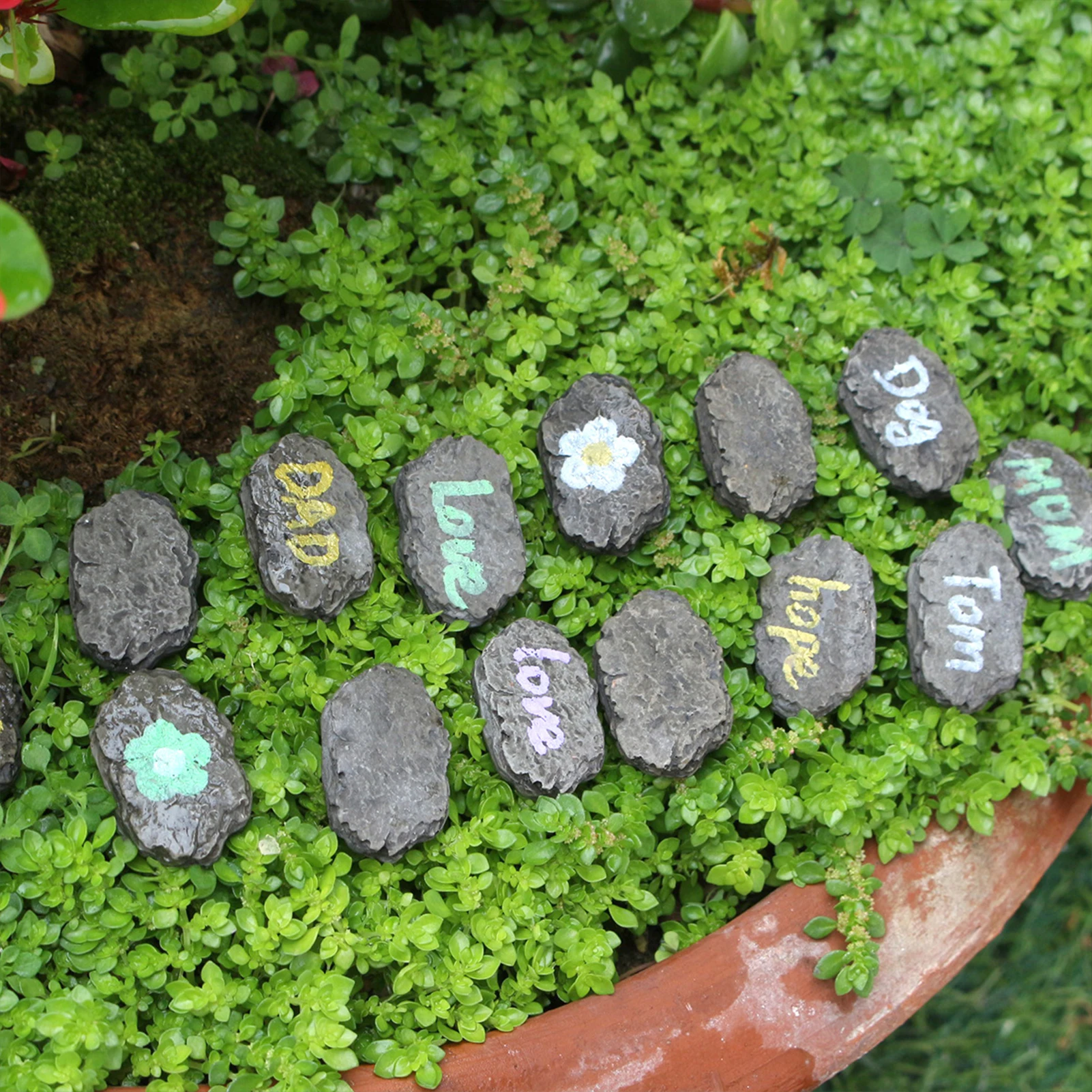 20pcs Miniature Resin Footstone Statue Fairy Garden Landscape Ornaments Bonsai Accessories For Garden Yard Patio Outdoor Decor 20pcs Miniature Resin Footstone Statue Fairy Garden Landscape Ornaments Bonsai Accessories For Garden Yard Patio Outdoor Decor