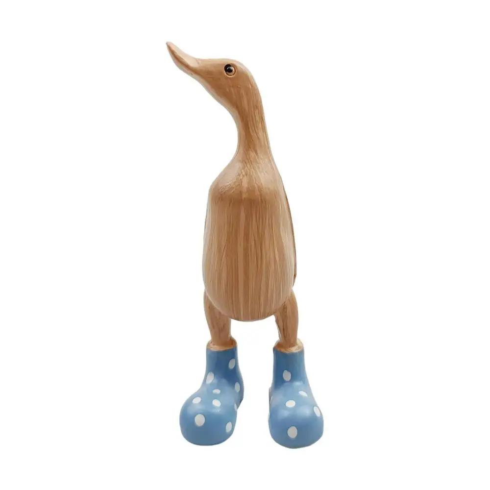 Duck Sculpture With Rain Boots | Spotted Wellies Boots Resin Duck Figurine | Duck Statue With Boots Garden Decor For Party Yard