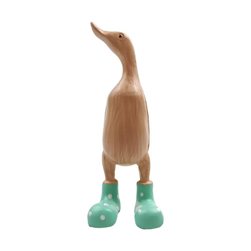 Duck Sculpture With Rain Boots | Spotted Wellies Boots Resin Duck Figurine | Duck Statue With Boots Garden Decor For Party Yard