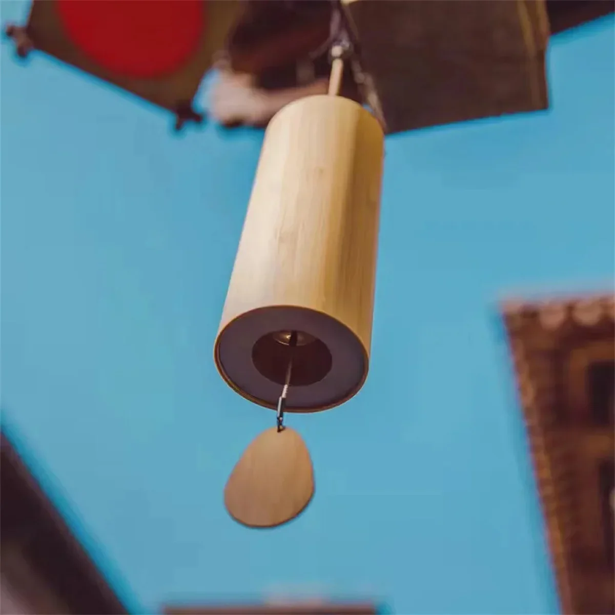 Bamboo Wind Chimes Set Wind Windchimes 8 Tone Rods Windchimes for Outdoor Garden Patio Home Decoration Meditation Relaxation