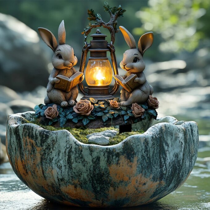 Easter Bunny Garden Stake Waterproof Cartoon Bunny Eggs Stake Courtyard Statue Ornaments for Outdoor Decoration Supplies - Image 4