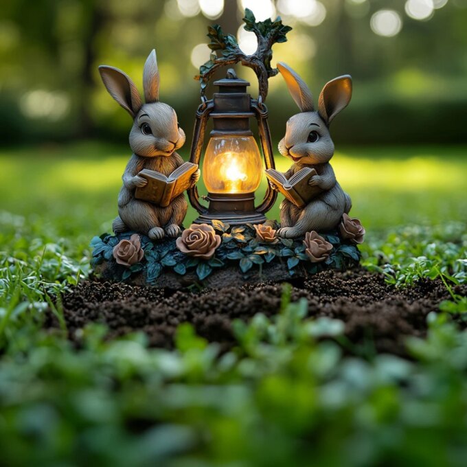 Easter Bunny Garden Stake Multi-Function 2D Acrylic Outdoor Sign Cartoon Bunny Eggs Stake for Outdoor Decoration Supplies - Image 2